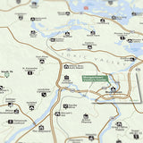 Fallout - Appalachian Wasteland - National Park Style Map - 16x20 inches