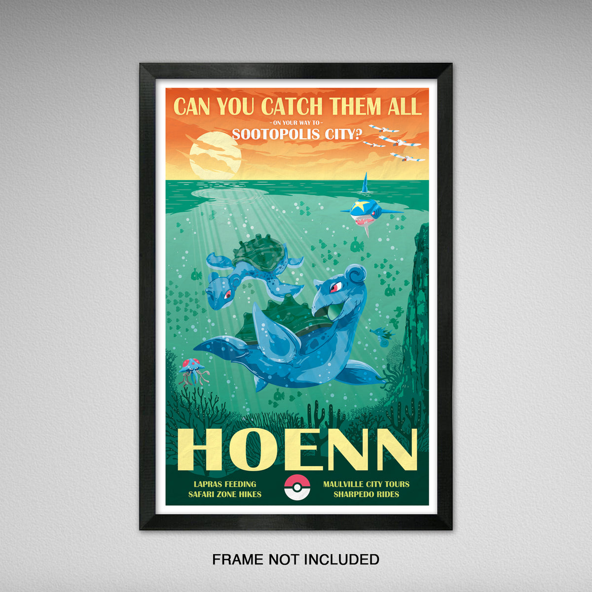 Hoenn Region - Pokemon Travel Print - 11x17 inches – KnerdKraft