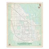 Raccoon City Vintage Style 16x20 Inch Map