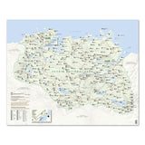 Skyrim Map National Park Style 16x20 Poster