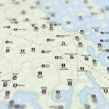 Morrowind - National Park Style Map - 16x20
