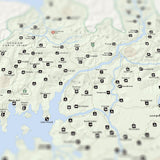 Horizon Zero Dawn - National Park Style Map - 16x20