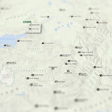 Hyrule - National Park Style Map - 16x20