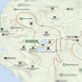 Jurassic Park - National Park Style Map - 16x20