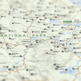 Skyrim Map National Park Style 16x20 Poster