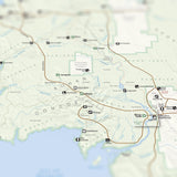 Lord of the Rings - Middle Earth - National Park Style Map - 16x20