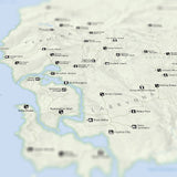 Hyrule - National Park Style Map - 16x20