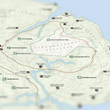 Jurassic Park - National Park Style Map - 16x20