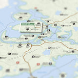 The Witcher - Redania - National Park Style Map - 16x20