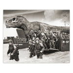 Alternate WW2 History - Tyrannosaurus Rex D Day Print - 8x10