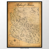 Realms of Arizona - Fantasy Map - 18x24
