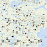 Breath of the Wild - National Park Style Map - 16x20