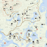 Breath of the Wild - National Park Style Map - 16x20