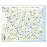 Breath of the Wild - National Park Style Map - 16x20