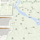 Fallout - Capital Wasteland - National Park Style Map - 16x20