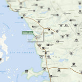 Faerun - National Park Style Map - 16x20