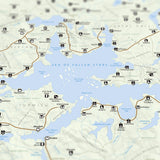 Faerun - National Park Style Map - 16x20
