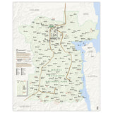 Fallout - Mojave Wasteland - National Park Style Map - 16x20