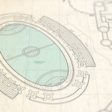 Hogwarts School of Witchcraft and Wizardry - Plus Hogsmeade  - Vintage Plat Map - 16x20