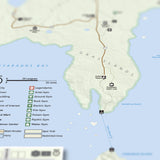 Pokemon Kanto Region - National Park Style Map - 16x20