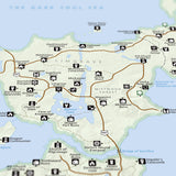 The Lands Between - Elden Ring - National Park Style Map - 16x20