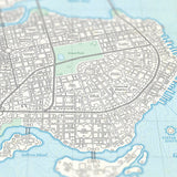 Gotham City - Vintage Plat Map - 16x20