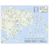 Pokemon Hoenn Region - National Park Style Map - 16x20