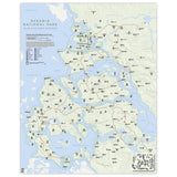 The Witcher - Redania - National Park Style Map - 16x20