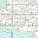 Simpsons - City of Springfield - Vintage Plat Map - 16x20