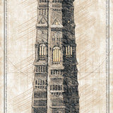 Lord of the Rings - Tower of Orthanc Print - 36x11.75