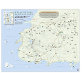 Wheel of Time - National Park Style Map - 16x20