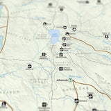Wheel of Time - National Park Style Map - 16x20