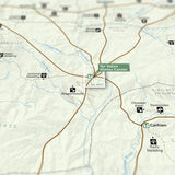 Wheel of Time - National Park Style Map - 16x20