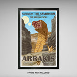 Summon the Sandworm - Arrakis Travel Print - 11x17 inches