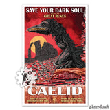 Elden Ring  - Caelid Vintage Travel Print - 11x17 inches