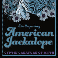 Jackalope at Night - Cryptid Creature of Myth Print - 36x11.75 inches