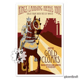 Game of Thrones - Gold Cloaks Recruitment Print - 11x17 inches