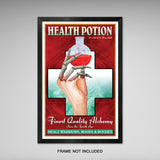 Health Potion - Mages Guild Advertising Print - 11x17 inches