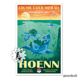 Hoenn Region - Pokemon Travel Print - 11x17 inches