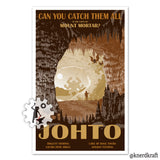 Johto Region - Pokemon Travel Print - 11x17 inches