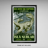 Jurassic Park - Isla Nublar Travel Print - 11x17 inches