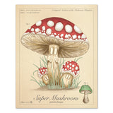 Super Mushroom - Vintage Style Mario Illustration (8x10 or 16x20 inches)