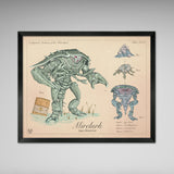 Mirelurk - Vintage Style Fallout Print - 8x10 or 16x20 inches