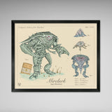 Mirelurk - Vintage Style Fallout Print - 8x10 or 16x20 inches