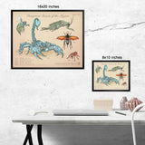 Dangerous Insects of the Mojave - Vintage Style Fallout Print - 8x10 or 16x20 inches