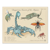 Dangerous Insects of the Mojave - Vintage Style Fallout Print - 8x10 or 16x20 inches