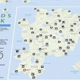 Palworld - Palpagos Islands - National Park Style Map - 16x20 inches