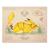 Pikachu - Vintage Style Pokemon Print - 8x10 or 16x20 inches