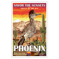 Arizona State Travel Print - Savor the Sunsets - 11x17 inches