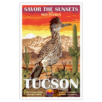 Arizona State Travel Print - Savor the Sunsets - 11x17 inches